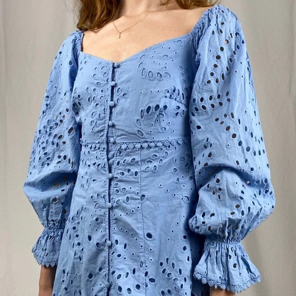 guess cotton dress Guess | Dresses | Guess Blue Cotton Eyelet Dress